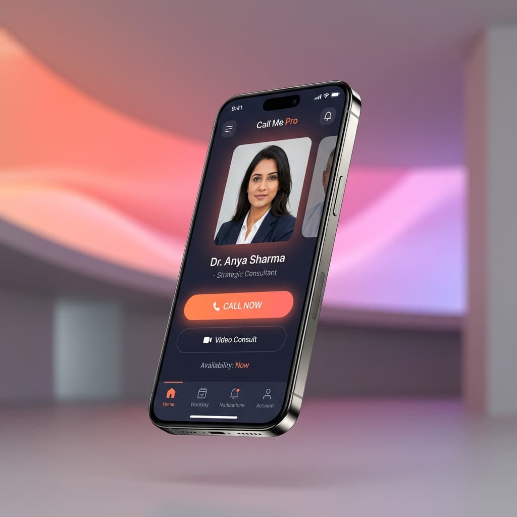 Call Me Pro App Mockup